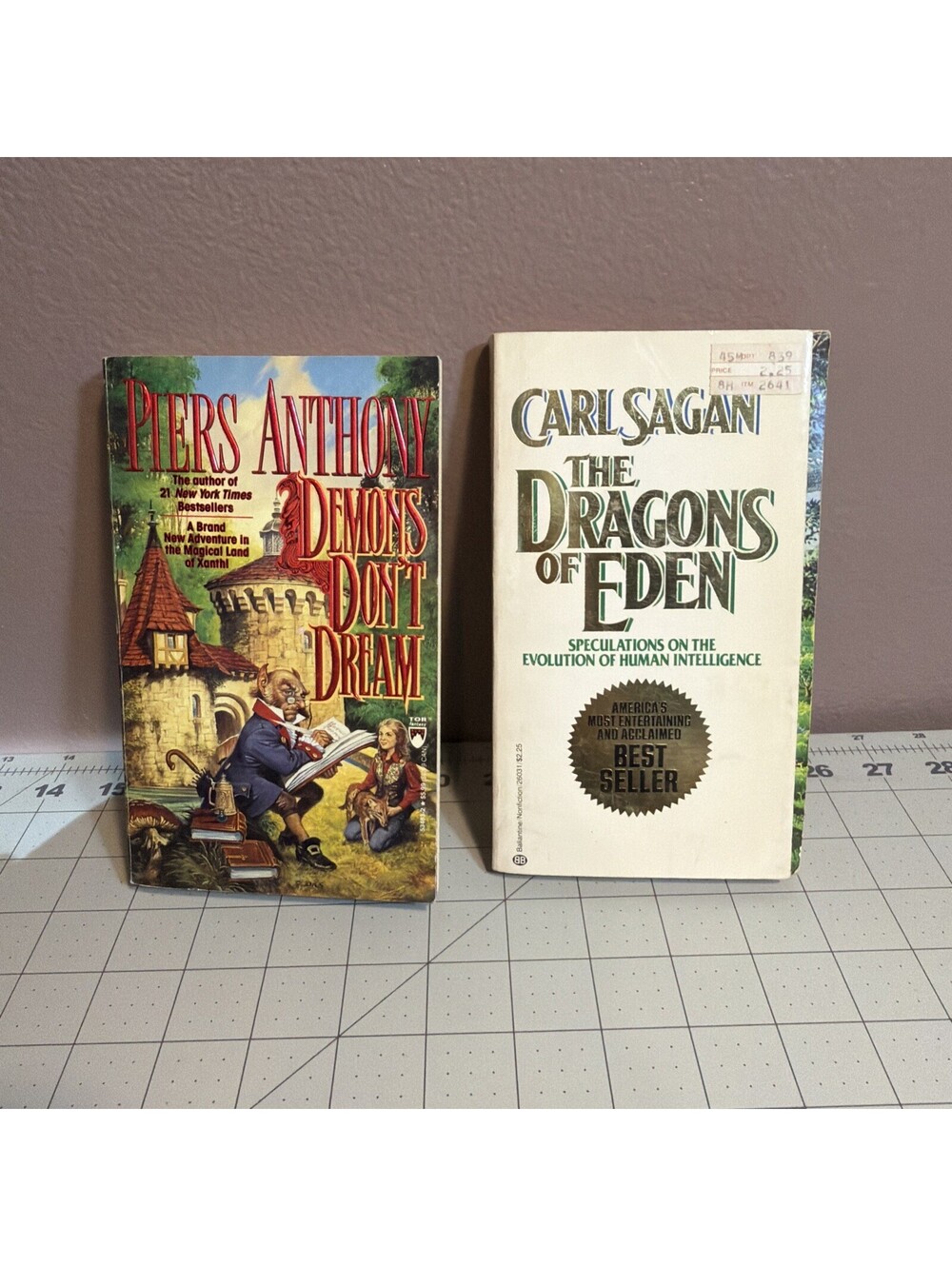 2 Vintage Sci-Fi Books Demons Don’t Dream & Dragons Of Eden